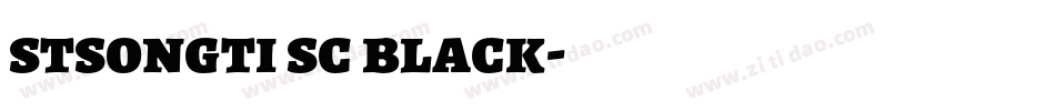 stsongti sc black字体转换